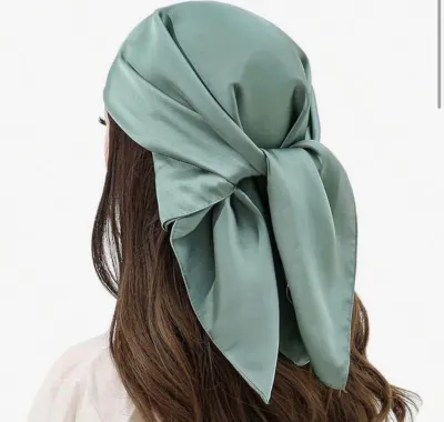 Mini plain square scarves