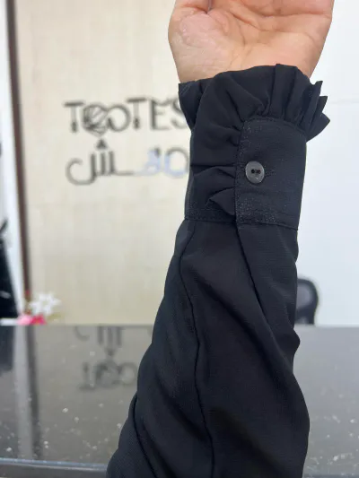Chiffon sleeves Black