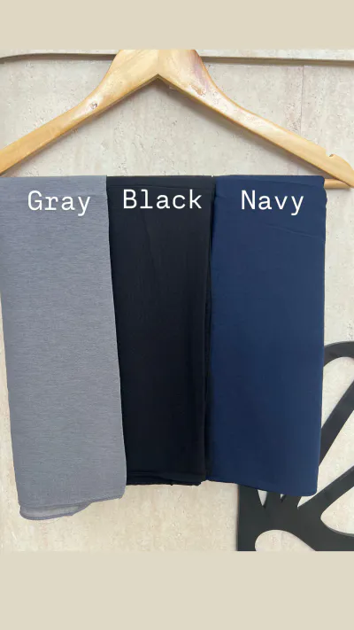 German chiffon Black