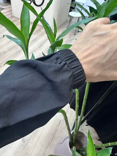 Elastic sleeves  One Size Black