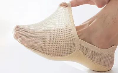 Breathable socks Beige