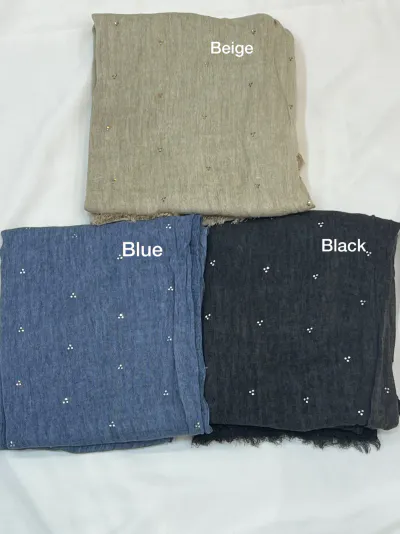 Thai Shawl Crystal  Black